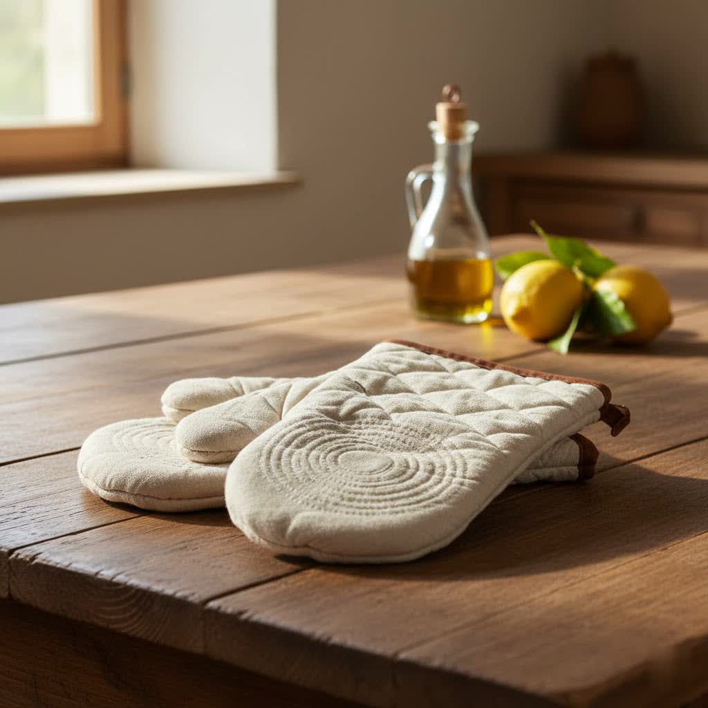 Elevate Your Kitchen Style with the Perfect Pair of Patterned Oven Mitts